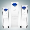 Embedded Blue Diamond Crystal Award (S)