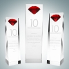 Embedded Red Diamond Crystal Award (S)