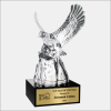 Spirit Eagle Award- Black Base w/ Gold Plate