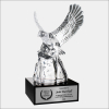Spirit Eagle Award- Black Base/ with Silver Plate