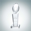 Football on Pedestal | Optical Crystal