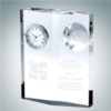 Globe Plaque Clock | Optical Crystal
