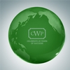 Green Globe Paperweight | Optical Crystal