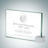 Achievement Award with Chrome Rectangle | Jade Glass,Metal