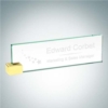 Nameplate with Rectangle Holder | Jade Glass