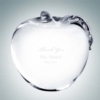 Apple with Clear Leaf | Molten Glass