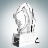 Male Golfer Action Award | Optical Crystal,Molten Glass