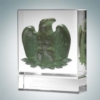 Majestic Eagle - Pewter | Optical Crystal,Pate de Verre