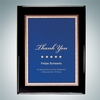 Black Piano Finish Plaque - Blue Victory Plate | Wood, Metal