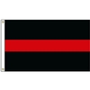 2' x 3' Thin Red Line Flag w/ Heading & Grommets