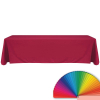 8' Blank Solid Color Polyester Table Throw - Black