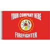 5' x 8' Firefighter Single Reverse Knitted Polyester Flag