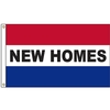 New Homes 3' x 5' Message Flag with Heading and Grommets