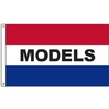 Models 3' x 5' Message Flag with Heading and Grommets