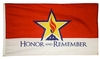 Honor & Remember 2' x 3' Outdoor Nylon Flag with Heading and Grommets