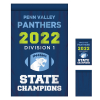 2' x 3' Championship Banner Single Sided with Backliner Straight Cut
