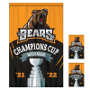 4' x 6' Championship Banner Double Sided Straight Cut