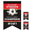 2' x 3' Championship Banner Double Sided Dove Tail Cut