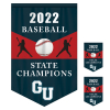 4' x 6' Championship Banner Double Sided V-Cut