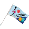 Promotional Flag Kit with 3' x 5' Flag and Silver Bracket