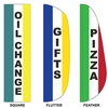3' x 12' Custom Message Feather Flag