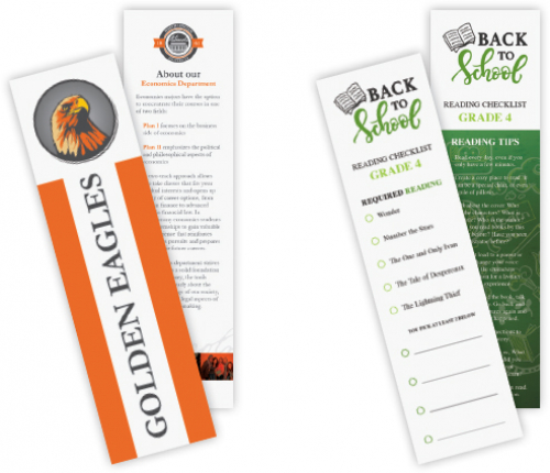 Full Color White 14 pt. C2S Bookmarks (1 Sided)