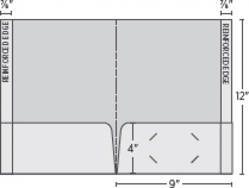 Class 1 Stock Standard 2 Pocket Folder w/2 Reinforced Edge