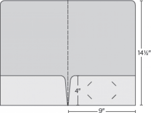 Class 1 Stocks 2 Pocket Legal Folder w/Rounded Corners