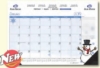 Seasonal Imprinted Desk Pad Calendar w/2-Corners