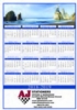 Full-Color Custom Single Sheet Wall Calendar