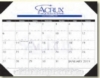 Contractors Style Desk Pad Calendar w/2-Leatherette Corners