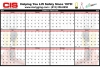 4-Color Horizontal Laminated Wall Planner