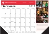 Full-Color Compact Desk Pad Calendar w/Gummed Head