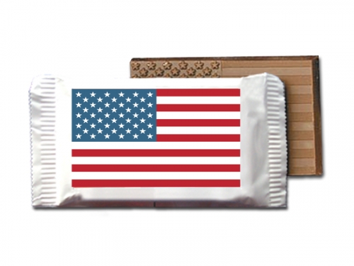 Mini Stars and Stripes Flag Chocolate Bar