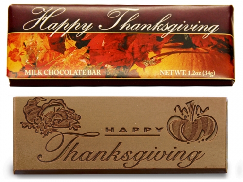 Happy Thanksgiving Milk Chocolate Bar