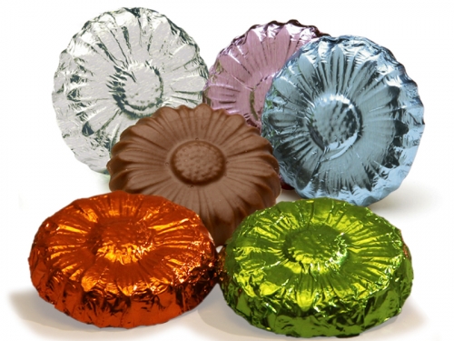 Foiled Chocolate Flowers