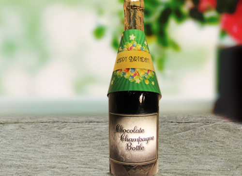 Happy Birthday Chocolate Champagne Bottle