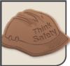 Think Safety Milk Chocolate Hard Hat Shape