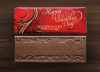 Valentine's Day Milk Chocolate Wrapper Bars-2x5