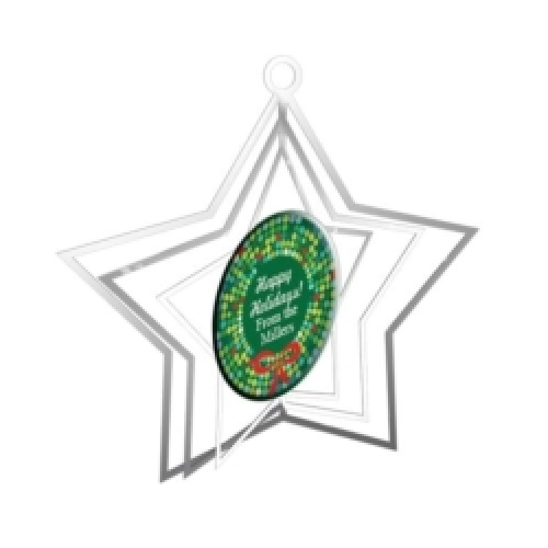 Vibraprint® Star (3D) Holiday Ornament (3