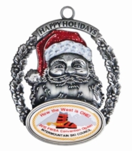 Vibraprint® Santa Holiday Ornament (2-1/2