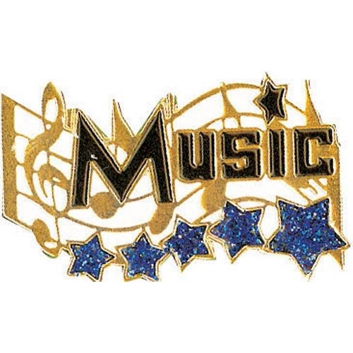 Music Award Lapel Pin (1-1/4