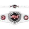 Vibraprint® Bright Shield Championship Belt in White