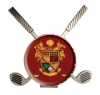 Vibraprint™ Cross Club Golf Hat Clip w/ Ball Marker