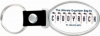 Vibraprint® Bright Silver Oval Key Tag (1-3/4