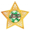 Vibraprint® Star Holiday Ornament (3