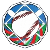 Baseball Decagon Colored Medallion (2
