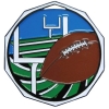 Football Decagon Colored Medallion (2