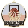 Bright Gold Basketball High Tech Medallion (2
