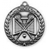 Antique' Lacrosse Wreath Award Medallion (2-3/4